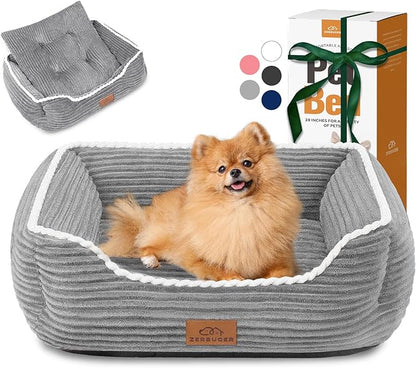 Orthopedic Dog Bed for Medium Dogs, Dog Sofa Beds Supportive Foam Pet Couch Bed by Zerbuger