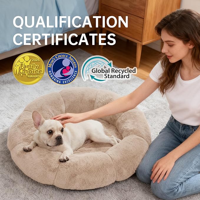 OhGeni 31 inches Calming Donut Orthopedic Dog & Cat Bed - Image 5