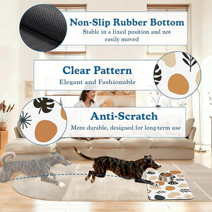 Boho Style Dog Food Mat–Christmas Stocking Absorbent Quick Dry Feeding Placemat - Image 4