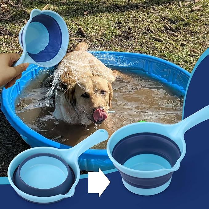 Dog Bath Rinse Cup, Portable Foldable Dog Bath Tubs Accessories, Dog Shower - Image 2