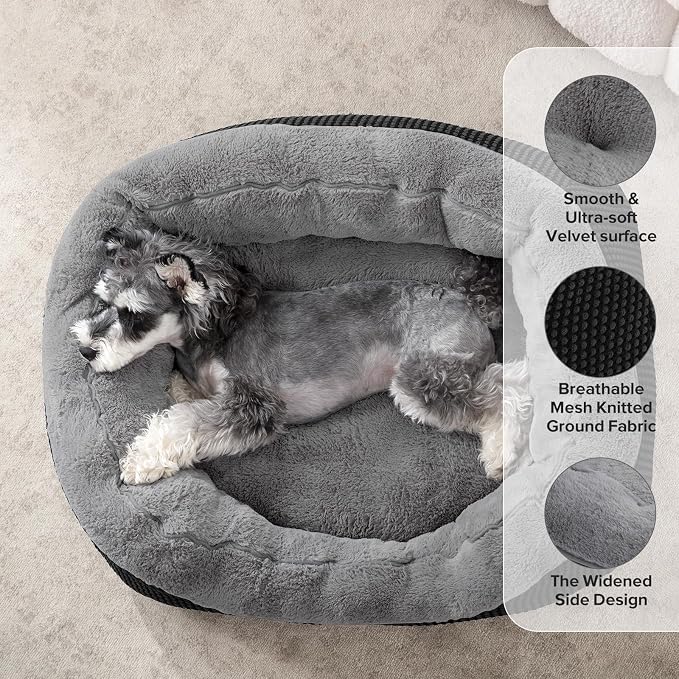 INVENHO Small Dog Bed Orthopedic Warming Soft Calming Sleeping Durable - Image 2