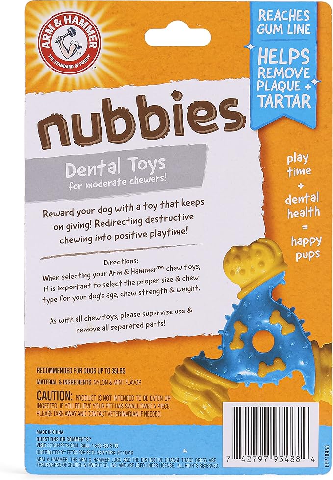 Arm & Hammer for Pets Nubbies TriBone Dog Dental Toy - Image 9