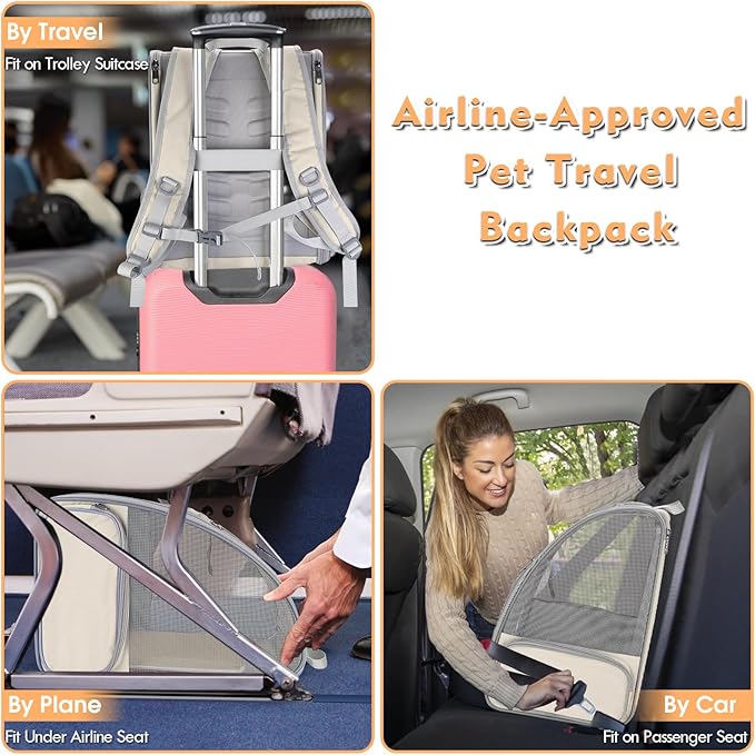Cat Backpack Carrier, Large Pet Carrier Backpack - Image 6
