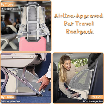 Cat Backpack Carrier, Large Pet Carrier Backpack - Image 6