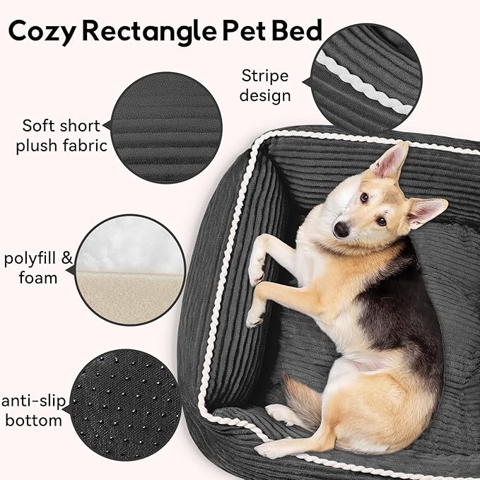 Orthopedic Dog Bed for Medium Dogs, Dog Sofa Beds Supportive Foam Pet Couch Bed - Image 5