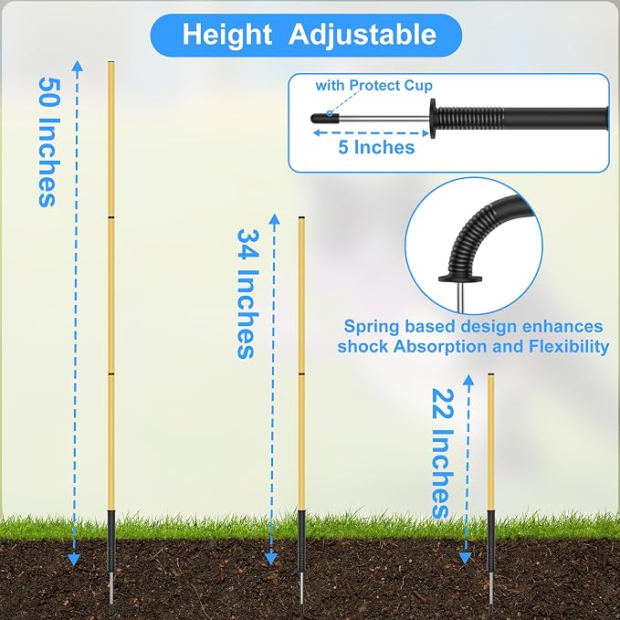 Dog Agility Training Hurdle Cone Set, Adjustable Dog Agility Equipment Obstacle - Image 6