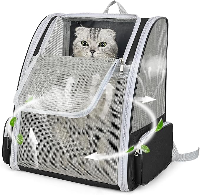 Cat Backpack Carrier Large Pet Backpack by ZEJOROSE