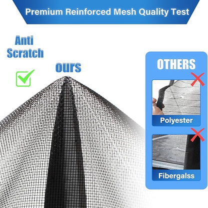 Magnetic Screen Door Upgraded PET Mesh Stronger Than Fiberglass and Polyester - Image 4