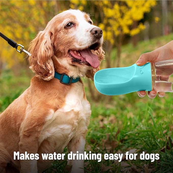 Mr. Pen- Dog Water Bottle, 19 oz, Aqua Blue, Portable Dog Water Bottle Dispenser - Image 4