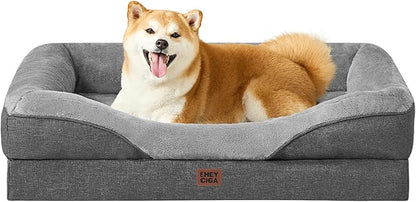 EHEYCIGA Orthopedic Dog Bed for Large Sized Dog, Waterproof Liner & Washable by EHEYCIGA
