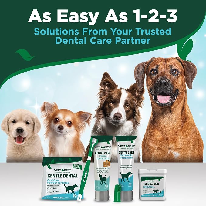 Vet's Best Dog Toothpaste & Dog Toothbrush, Dental Kit, Plaque Remover - Image 8