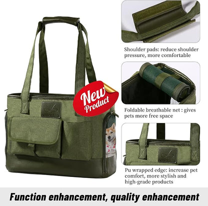 Dog Carrier, Cat Carrier, Pet Carrier, Foldable Waterproof Premium Oxford Cloth - Image 3