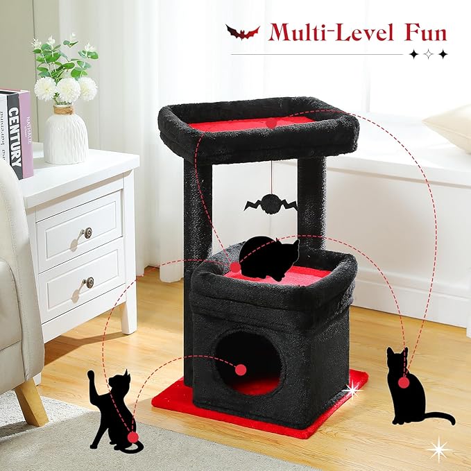 PEQULTI Cat Tree Gothic Cat Tower - Image 6