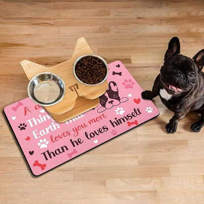 Pet Feeding Mat for Floors Waterproof Dog Mat for Food and Water Absorbent - Image 8