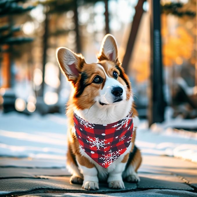 30 Pcs Winter Dog Bandanas Bulk Stitch Dog Bandanas - Image 6