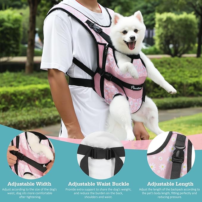Pawaboo Pet Dog Front Carrier Backpacks, Legs Out Pet Carrier Backpack - Image 4