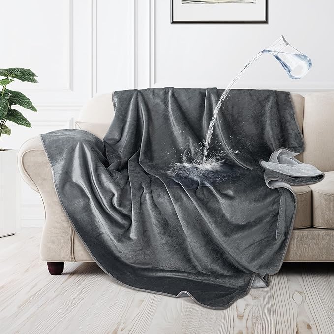 LOOBANI Waterproof Dog Blanket for Couch: Reversible Flannel Bed Blanket for by LOOBANI