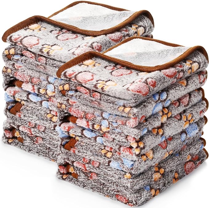 Tegeme 8 Pcs Fleece Dog Blankets by Tegeme