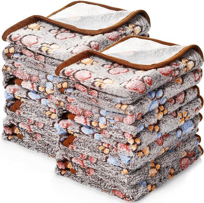 Tegeme 8 Pcs Fleece Dog Blankets by Tegeme