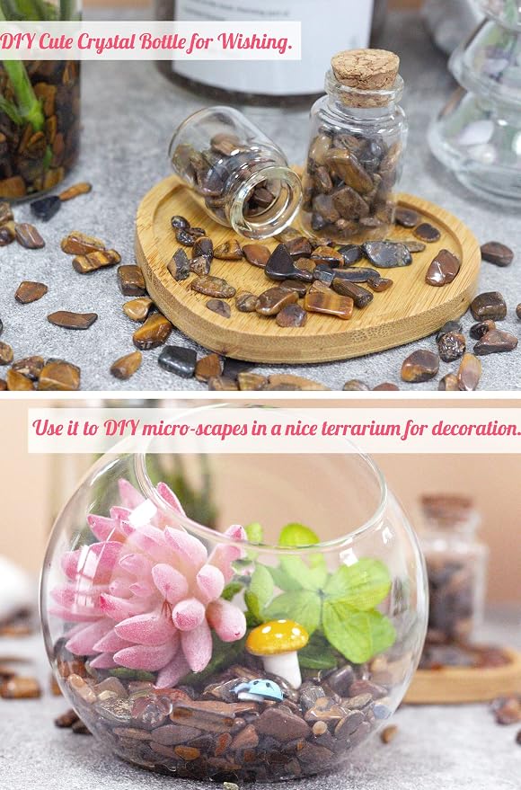 Tiger Eyes Aquarium Gravel Rocks Natural Tumbled Healing Crystal Chips Bulk - Image 4