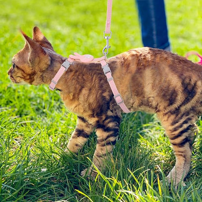 TIESOME Cat Harness and Leash Set, Adjustable Gradient Kitten Harness Escape - Image 6
