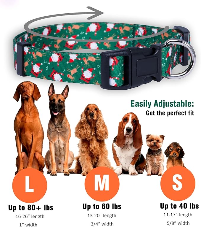 Native Pup Christmas Dog Collar- Winter Holiday Collars - Image 3