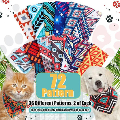 Amylove 120 Pcs St. Patrick's Day Dog Bandanas Bulk Holiday Triangle Dog Pack - Image 3
