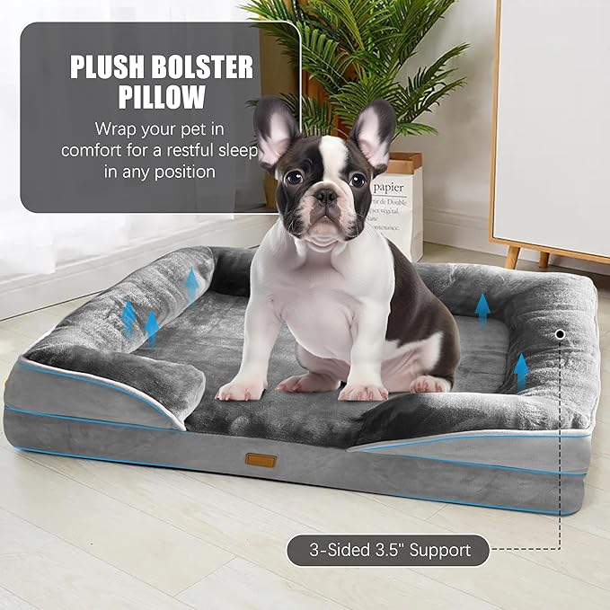 Orthopedic Dog Bed with Sides - Image 4