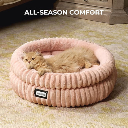 BALANCE Cat Bed Kitten Bed, Washable Round Cat Beds - Image 4