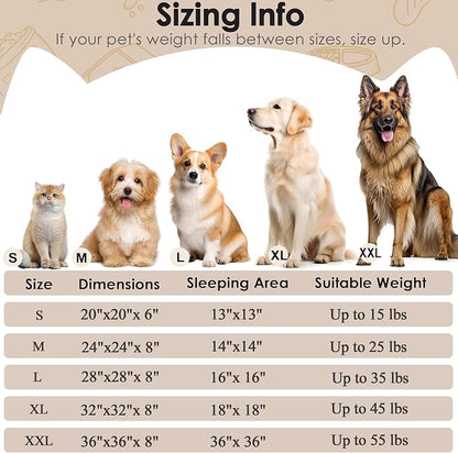 Extra Large Dog Beds, 36 Inch Human Dog Anxiety Relief Comfort Bed, - Image 2