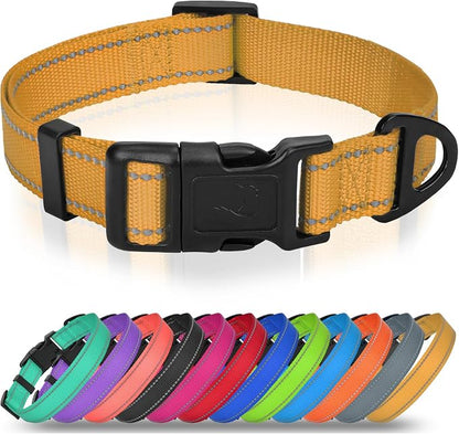 Joytale Large Dog Collar, Reflective and Adjustable Nylon Pet Collar by Joytale
