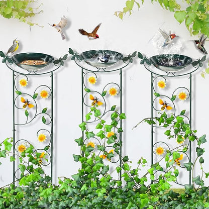 HONGLAND 36.5" Metal Bird Bath - Image 9