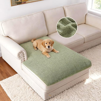 H.VERSAILTEX Non Slip Pet Couch Cover Chenille Dog Bed Protector Thick Soft by HVERSAILTEX