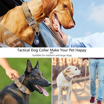 DAGANXI Tactical Dog Collar, Adjustable Military Training Nylon Dog Collar - Image 4
