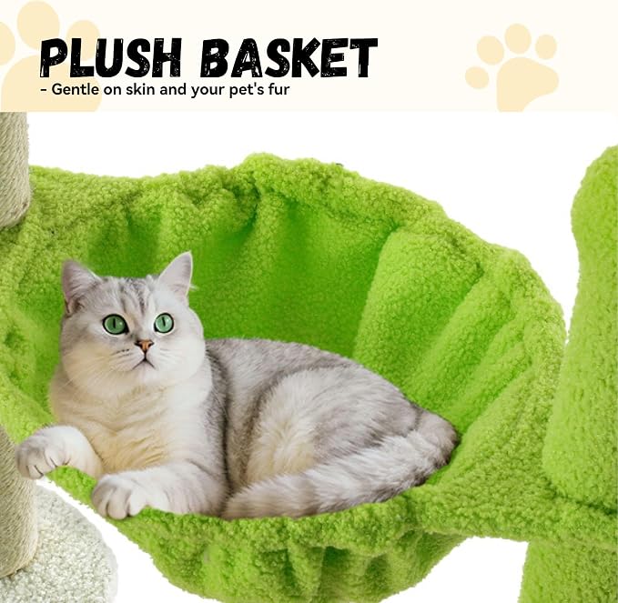DWVO 68" Tall Cactus Cat Tree: Cats Tower - Image 5