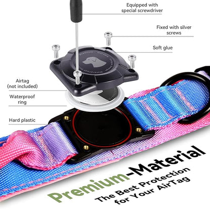 2026 Upgrade Waterproof AirTag Dog Collar, Military Tactical Dog Collar - Image 3