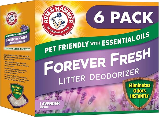 Arm & Hammer Forever Fresh Cat Litter Deodorizer, Wild Lavender, Essential Oils by ARMHAMMER