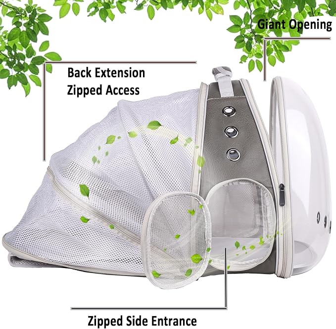 Expandable Carrier Backpack for Kitten Bunny and Small Puppy, Vented - Image 5