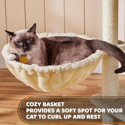 Yaheetech 68.5in Cat Tree Multi-Level Cat Tower - Image 6