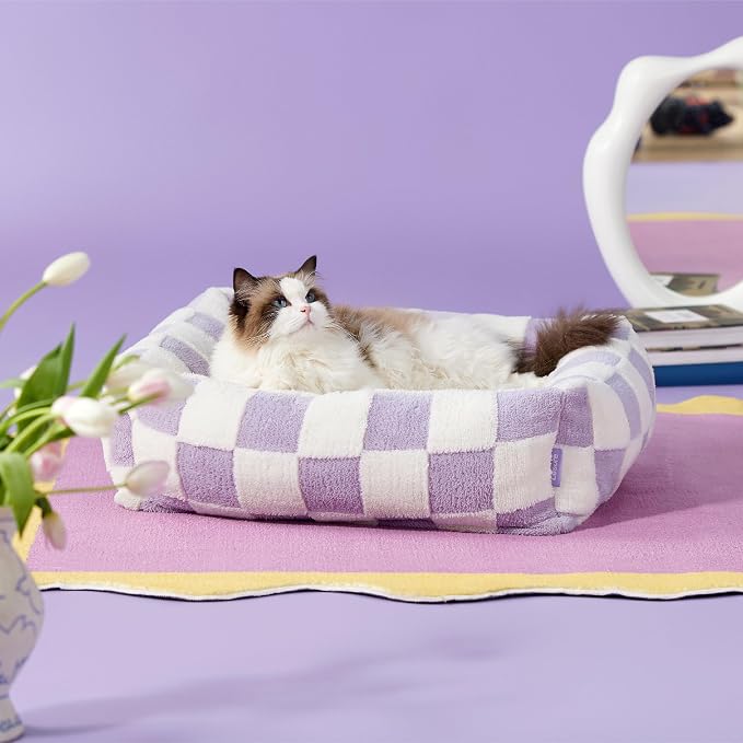 LE SURE Cute Dog Bed for Small Dogs & Cats- Washable Puppy Beds, Cozy Rectangle - Image 4