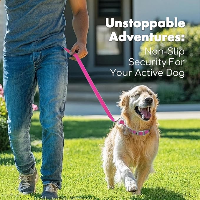4.2FT Dog Collar and Leash Set, PVC Waterproof Adjustable Odor Proof Pet - Image 6