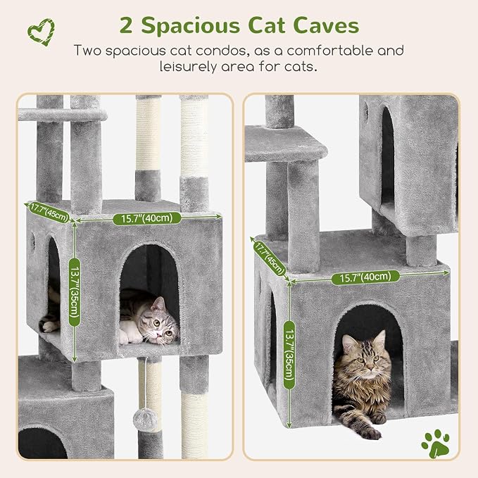 Globlazer Cat Tower for Indoor Cats, Heavy Duty Cat Trees for Large Cats Adult - Image 3
