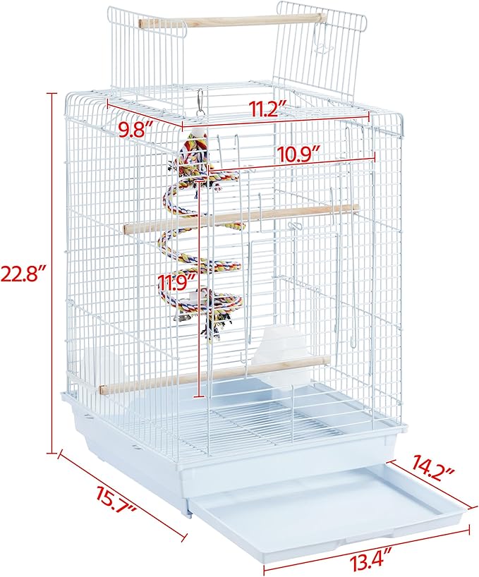 Yaheetech Open Play Top Travel Bird Cage - Image 3