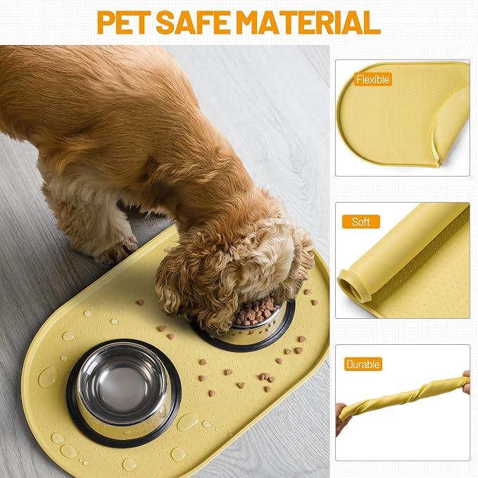 Hubulk 100% Waterproof Silicone Pet Feeding Mat - Image 5