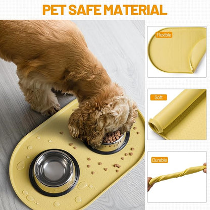 Hubulk 100% Waterproof Silicone Pet Feeding Mat - Image 5