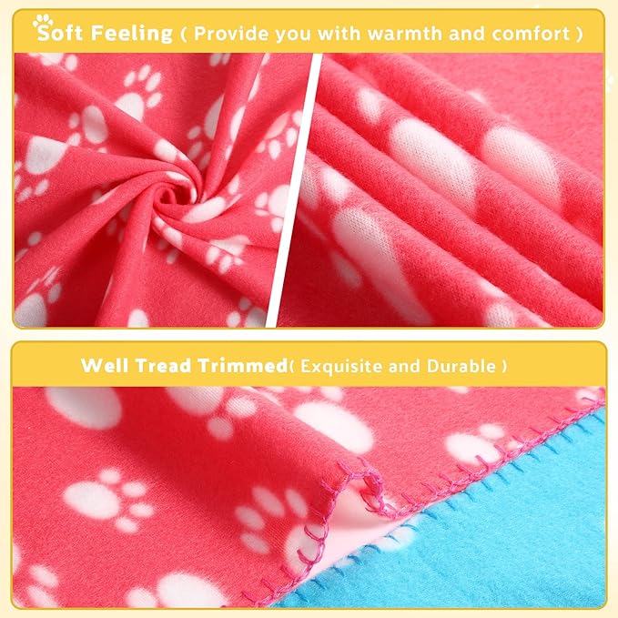 Tegeme 12 Pieces Fleece Blankets - Image 3
