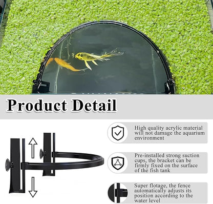 Aquarium Floating Plant Barrier, Floating Plant Corral Self Adjusts to Water - Image 2