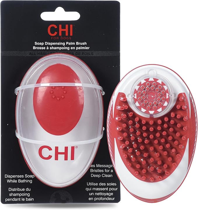 CHI for Dogs Soap Dispensing Palm Brush by FaroukSystemsInc