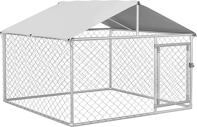 PawHut Outdoor Dog Kennel, Heavy Duty Dog Run Outdoor Fence by PawHut