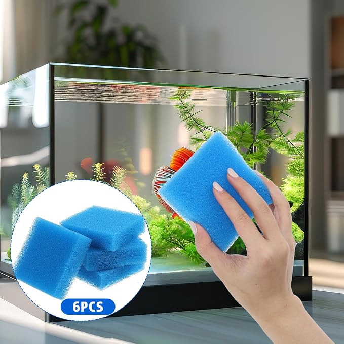 6 Pack Aquarium Sponge Fish Tank Scrubber - Image 4